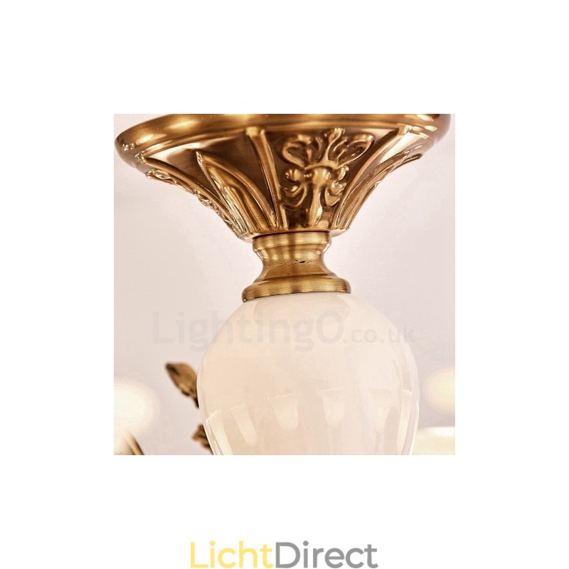 6-lichts traditionele klassieke geïntegreerde metalen luxe kroonluchter
