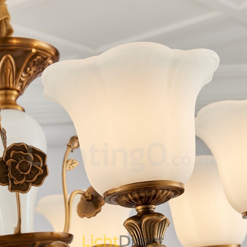 8-lichts traditionele klassieke geïntegreerde metalen luxe kroonluchter