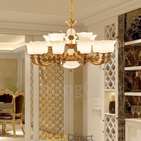 15 Lichts Traditionele Klassieke Geïntegreerde Metalen Luxe Kroonluchter 15 Lichts Traditionele Klassieke Geïntegreerde Metalen Luxe Kroonluchter