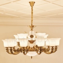 15 Lichts Traditionele Klassieke Geïntegreerde Metalen Luxe Kroonluchter