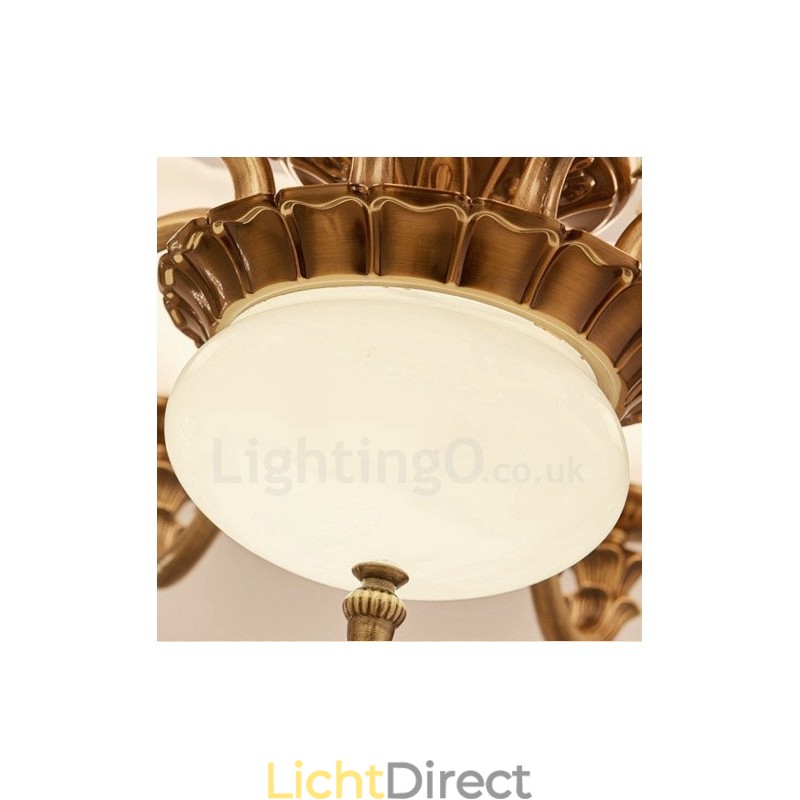 15 Lichts Traditionele Klassieke Geïntegreerde Metalen Luxe Kroonluchter
