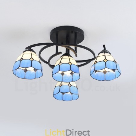 4-lichts mediterrane stijl geïntegreerde kroonluchter 4-lichts mediterrane stijl geïntegreerde kroonluchter