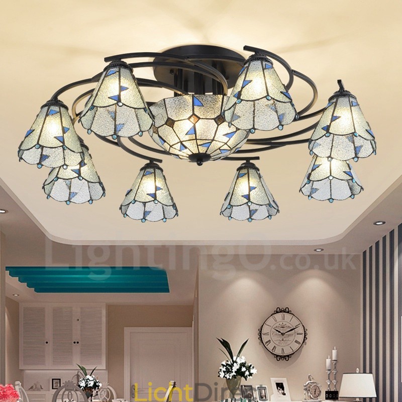 11 Lichts Mediterrane Stijl Geïntegreerde Badkamer Metalen Kroonluchter