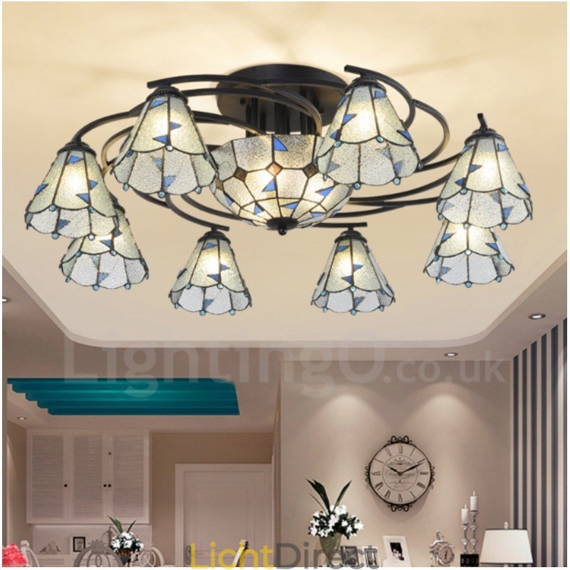 11 Lichts Mediterrane Stijl Geïntegreerde Badkamer Metalen Kroonluchter