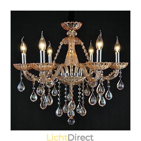 Kroonluchter Kristal Traditioneel Klassiek Glas 6 Licht Kroonluchter Kristal Traditioneel Klassiek Glas 6 Licht