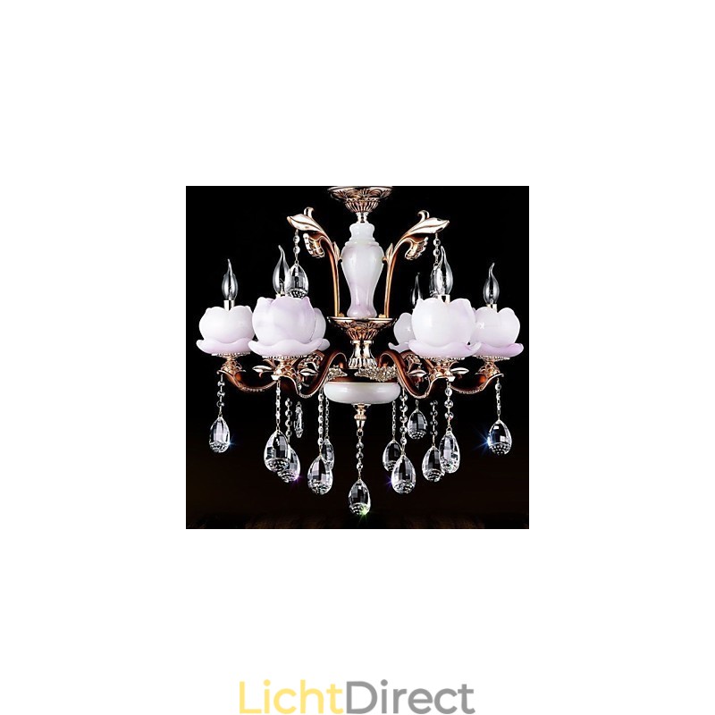 Europese stijl luxe zinklegering jade kristal hanger