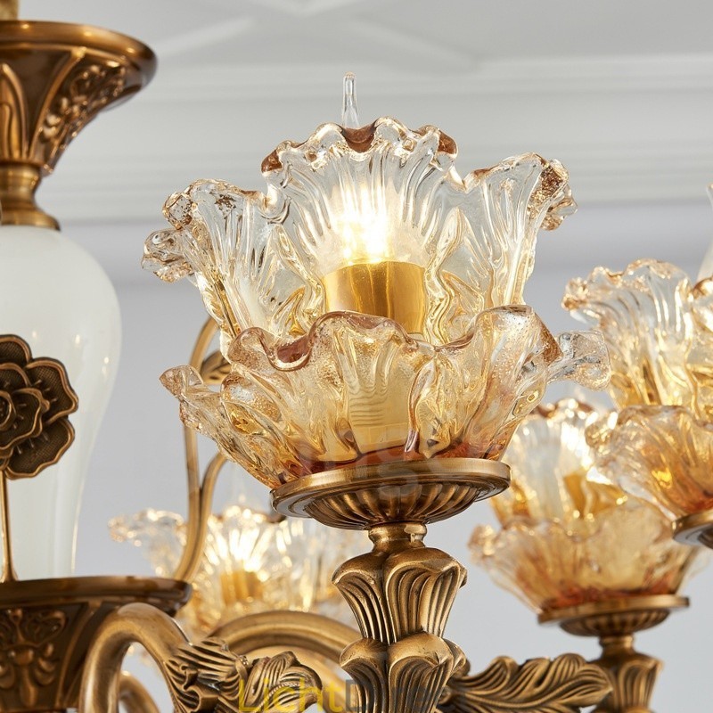 6-lichts traditionele klassieke geïntegreerde metalen kroonluchter