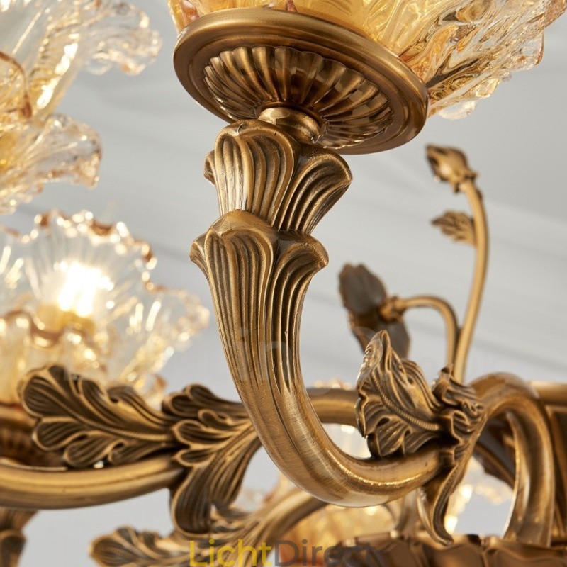 6-lichts traditionele klassieke geïntegreerde metalen kroonluchter