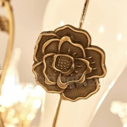 6-lichts traditionele klassieke geïntegreerde metalen kroonluchter