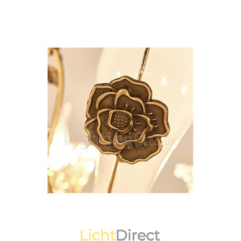 6-lichts traditionele klassieke geïntegreerde metalen kroonluchter