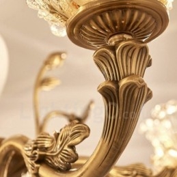 6-lichts traditionele klassieke geïntegreerde metalen kroonluchter