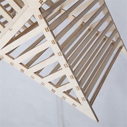 Vintage vijfpuntige sterhouten kroonluchter