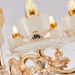 6-lichts traditionele klassieke geïntegreerde metalen kroonluchter