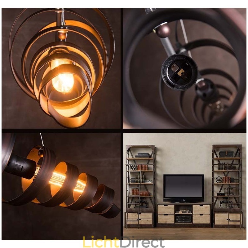 Retro ijzeren lamp moderne minimalistische industriële stijl kroonluchter