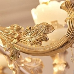 15 Lichts Traditionele Klassieke Geïntegreerde Metalen Kroonluchter