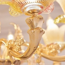 8-lichts traditionele klassieke geïntegreerde metalen kroonluchter
