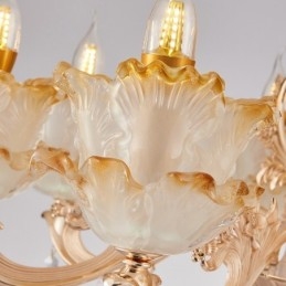 6-lichts traditionele klassieke geïntegreerde metalen kroonluchter