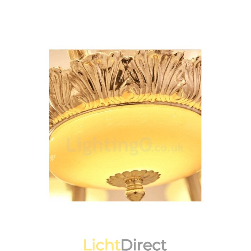 6-lichts traditionele klassieke geïntegreerde metalen luxe kroonluchter