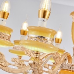 8-lichts traditionele klassieke geïntegreerde metalen kroonluchter