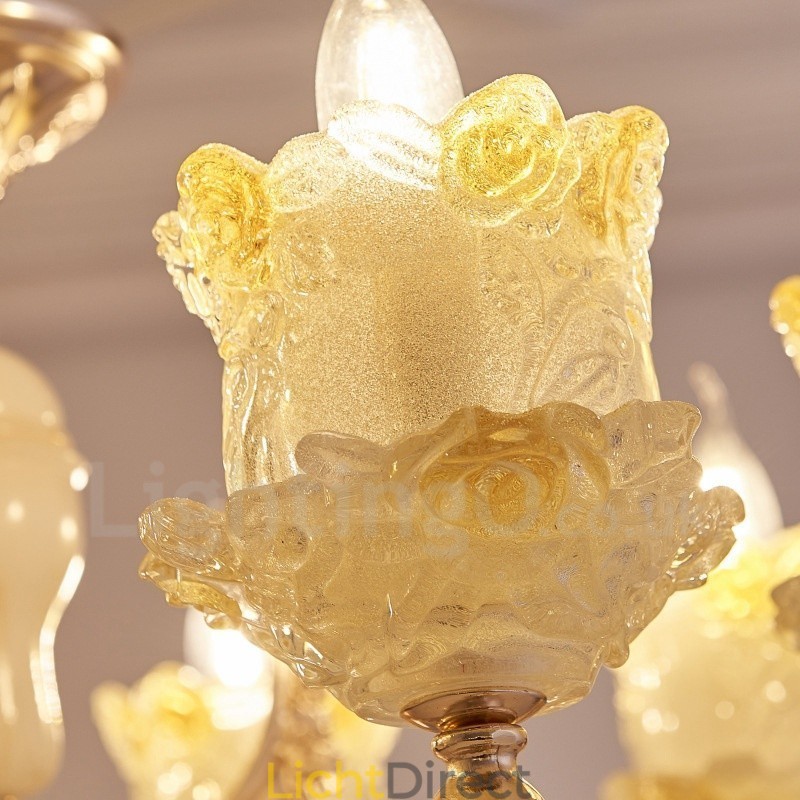 15 Lichts Traditionele Klassieke Geïntegreerde Metalen Kroonluchter