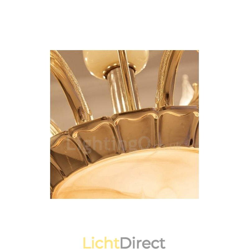 15 Lichts Traditionele Klassieke Geïntegreerde Metalen Kroonluchter