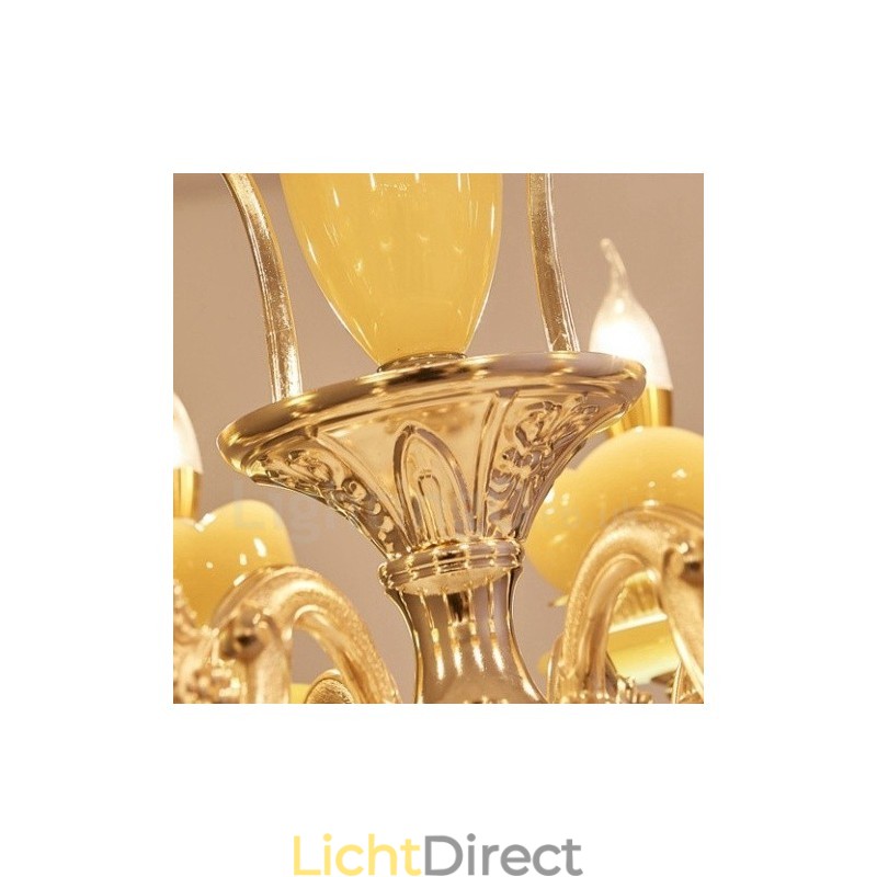 6-lichts traditionele klassieke geïntegreerde metalen kroonluchter