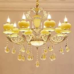 8-lichts traditionele klassieke geïntegreerde metalen kroonluchter