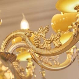 15 Lichts Traditionele Klassieke Geïntegreerde Metalen Kroonluchter