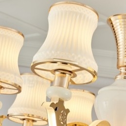 6-lichts traditionele klassieke geïntegreerde metalen luxe kaarskroonluchter