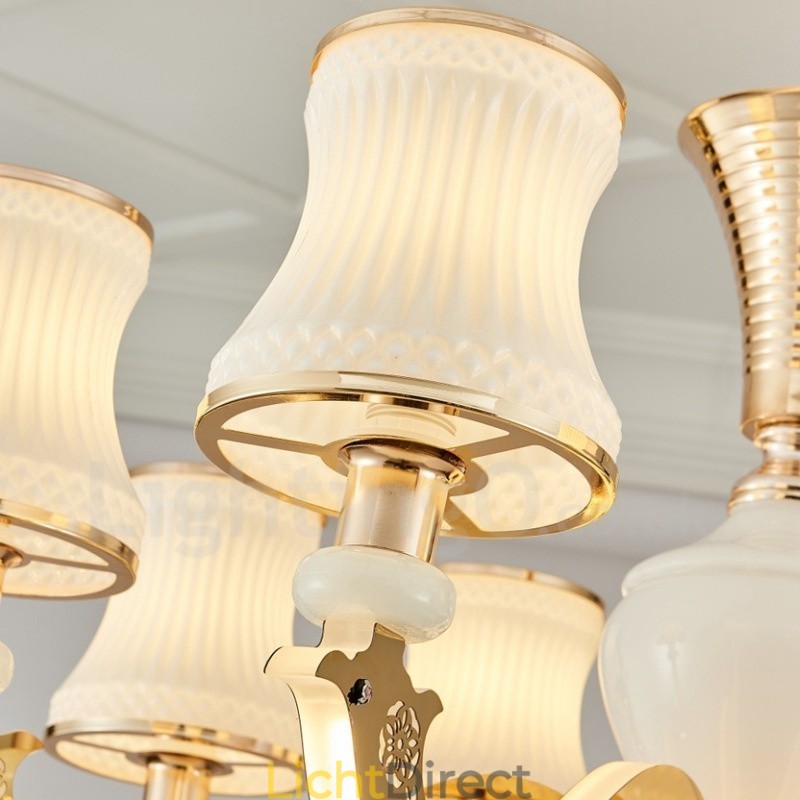 6-lichts traditionele klassieke geïntegreerde metalen luxe kaarskroonluchter
