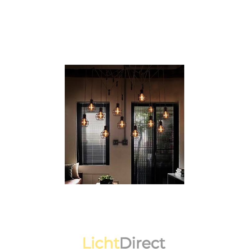 Creatieve Amerikaanse stijl hanglamp met 12 lampen