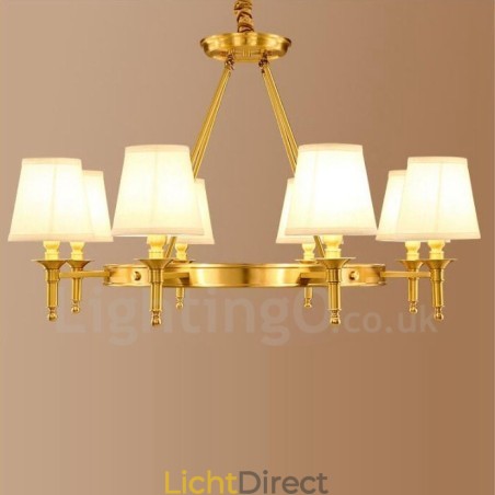 8-lichts rustieke lodge geïntegreerde metalen kroonluchter