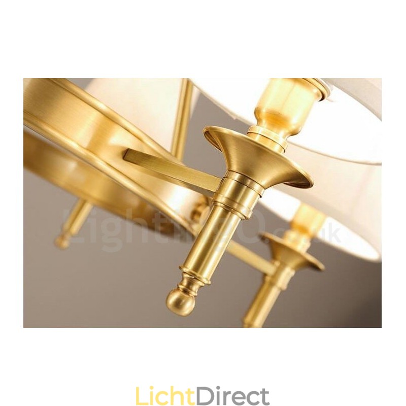 8-lichts rustieke lodge geïntegreerde metalen kroonluchter