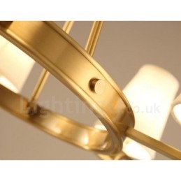 8-lichts rustieke lodge geïntegreerde metalen kroonluchter