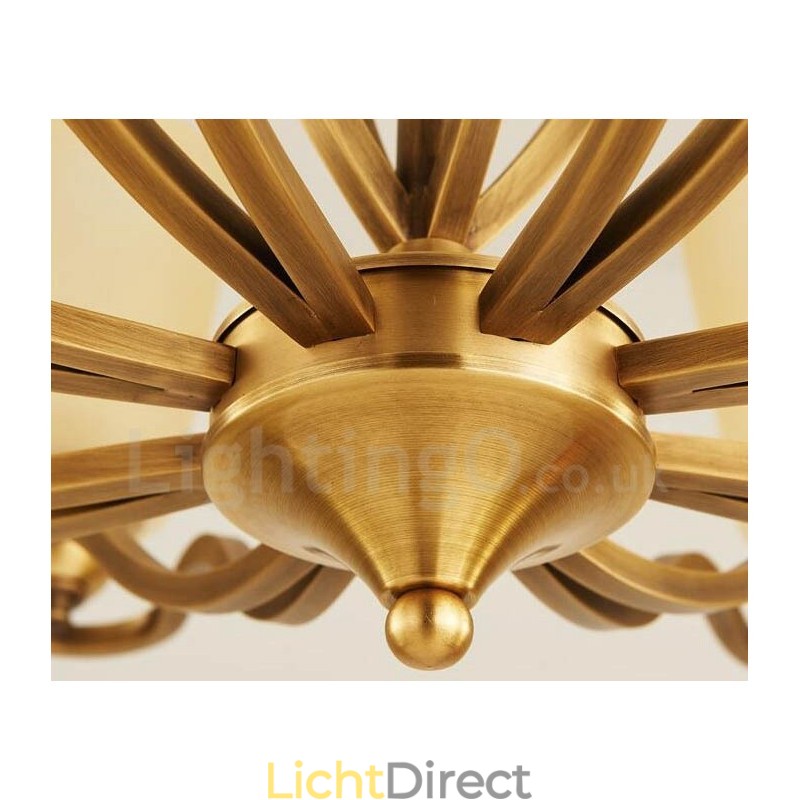 15 Lichts Rustieke Lodge Geïntegreerde Metalen Kroonluchter