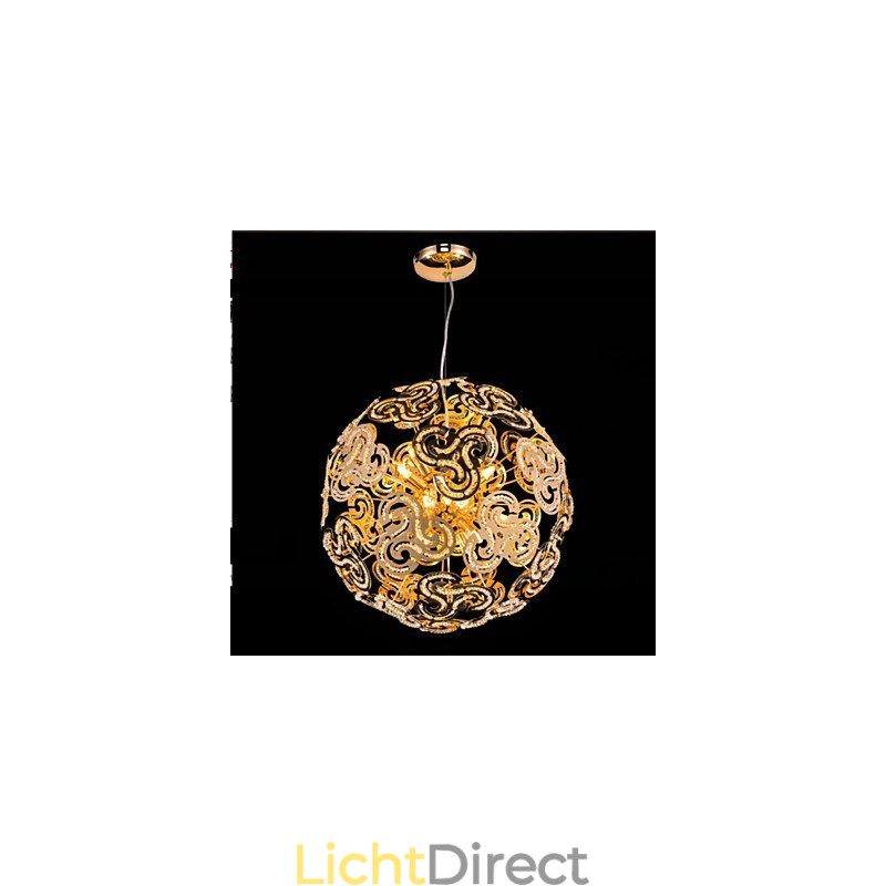 Eenvoudige moderne kroonluchter kristallen bol bol hanglamp