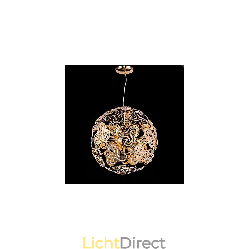 Eenvoudige moderne kroonluchter kristallen bol bol hanglamp