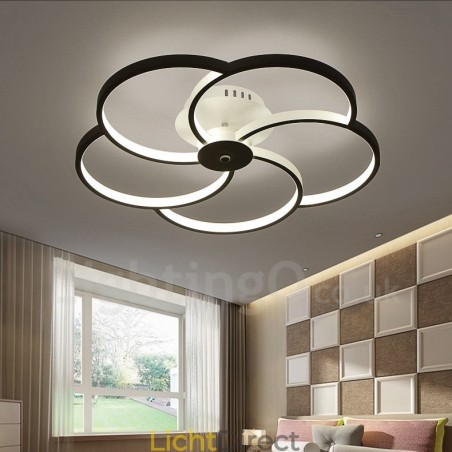 5-lichts moderne, eigentijdse, geïntegreerde metalen kroonluchter 5-lichts moderne, eigentijdse, geïntegreerde metalen kroonluchter