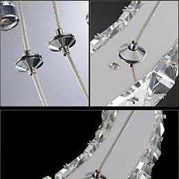 Kristallen hanglamp moderne verlichting drie ringen D204060 K9 grote kristallen plafondlampen armaturen