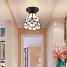 Geïntegreerde plafondlamp in mediterrane stijl