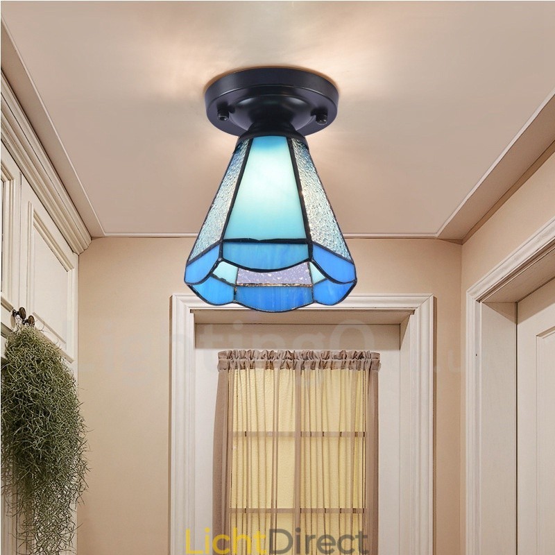 Geïntegreerde plafondlamp in mediterrane stijl