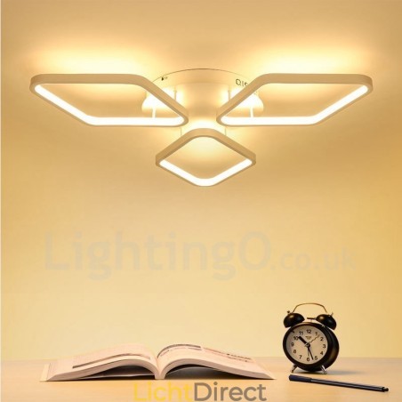 3-lichts moderne, eigentijdse, geïntegreerde metalen inbouwlamp 3-lichts moderne, eigentijdse, geïntegreerde metalen inbouwlamp