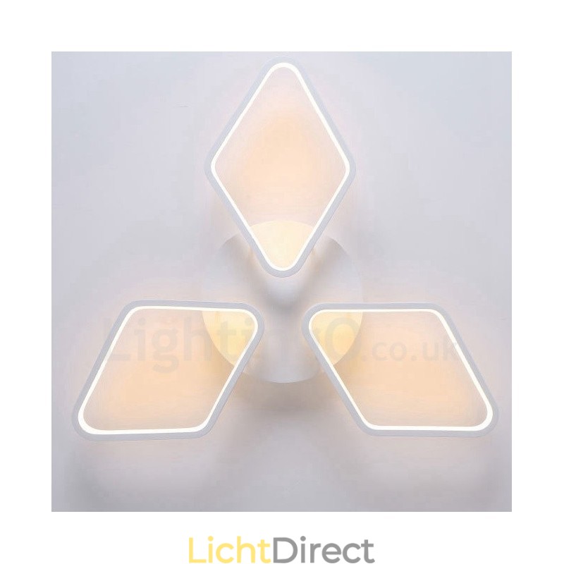 3-lichts moderne, eigentijdse, geïntegreerde metalen inbouwlamp