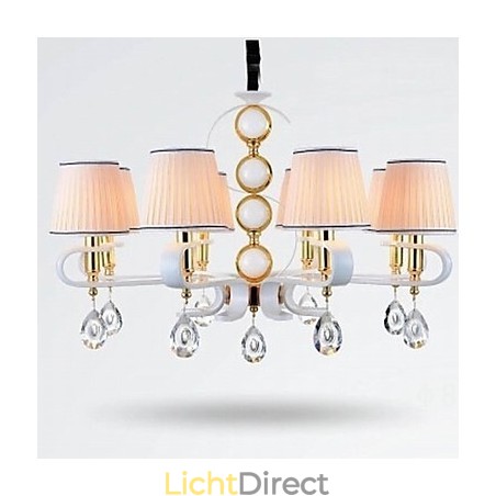 Stoffen kroonluchter 8-lichts moderne minimalistische hoogwaardige lamp Stoffen kroonluchter 8-lichts moderne minimalistische hoogwaardige lamp