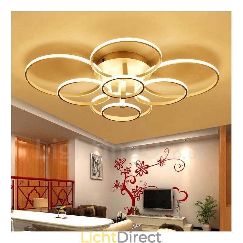 8-lichts moderne, eigentijdse, geïntegreerde metalen inbouwlamp