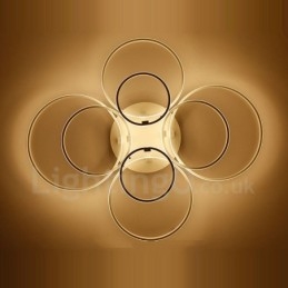 8-lichts moderne, eigentijdse, geïntegreerde metalen inbouwlamp