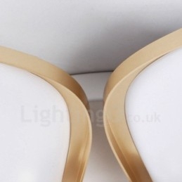 3-lichts moderne, eigentijdse, geïntegreerde metalen inbouwlamp