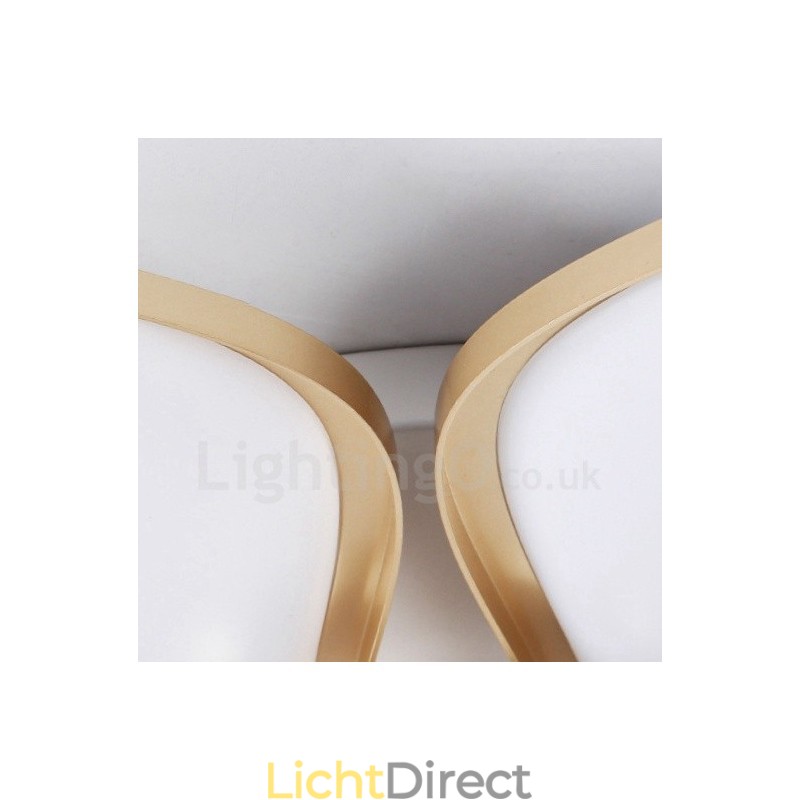 3-lichts moderne, eigentijdse, geïntegreerde metalen inbouwlamp