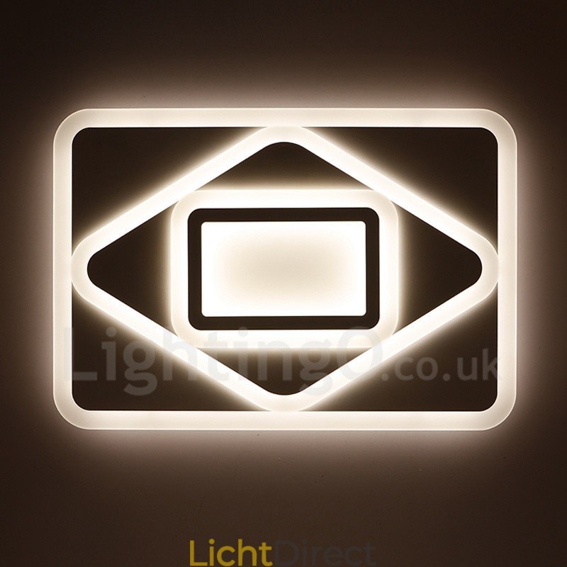 Moderne eigentijdse geïntegreerde metalen inbouwlamp