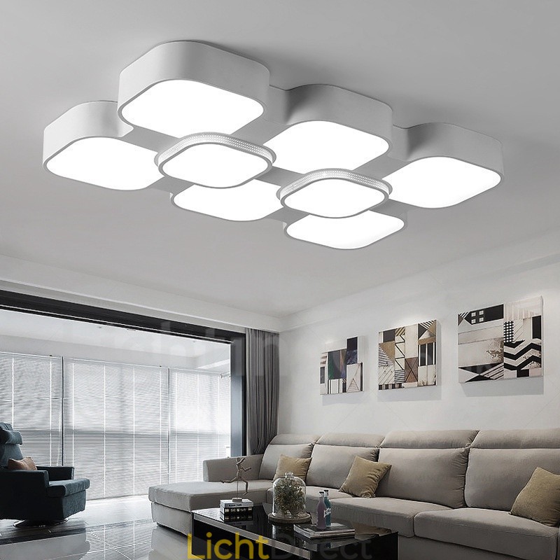 Moderne eigentijdse geïntegreerde metalen inbouwlamp